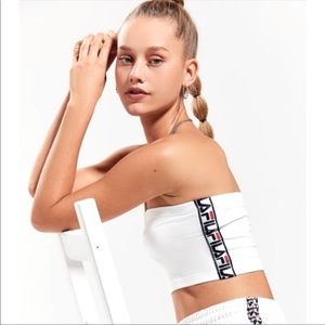 Urban Outfitters, Fila tube top, white, medium
